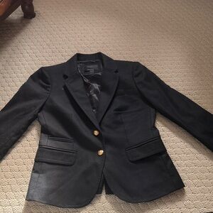 J. Crew Black Blazer with Gold Buttons